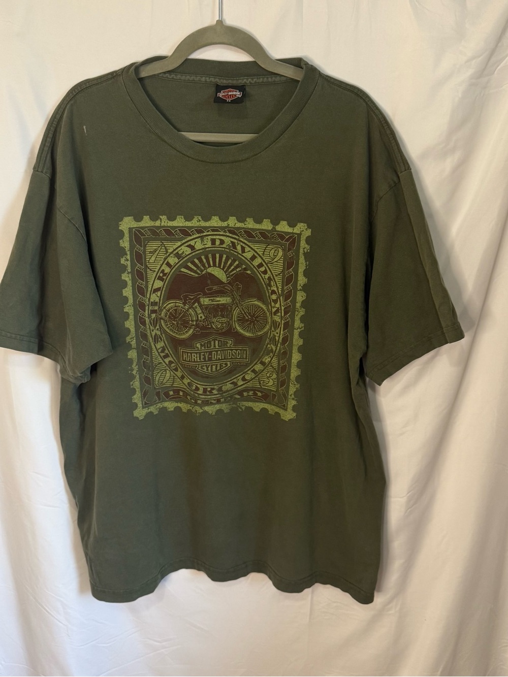 Harley-Davidson Olive Green Short Sleeve Motorcycle Graphic Tee